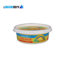 plastic food container for margarine ice cream
